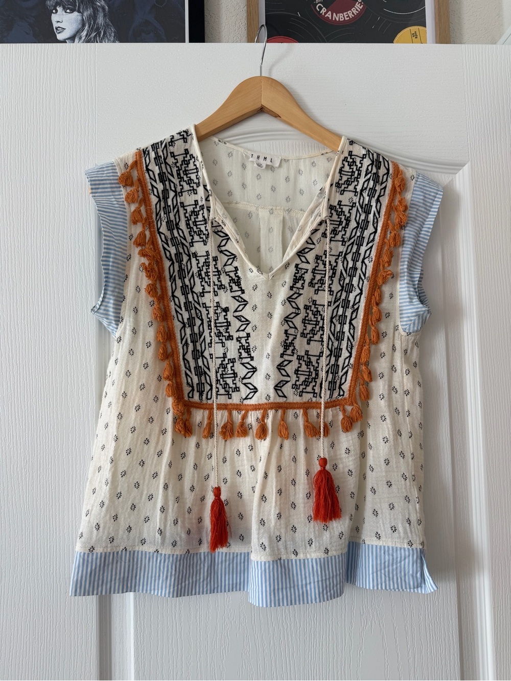 THML Cream Boho top XS